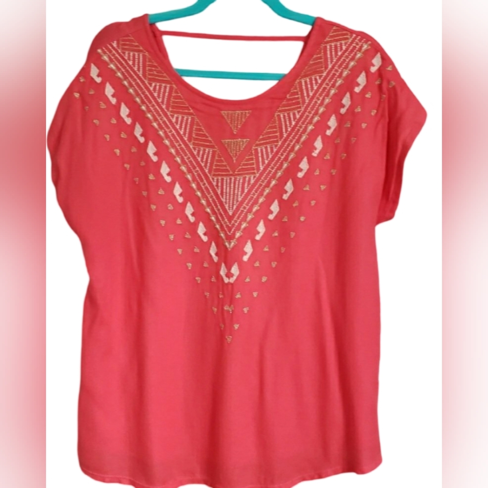 Apt. 9 Coral Blouse in Large
